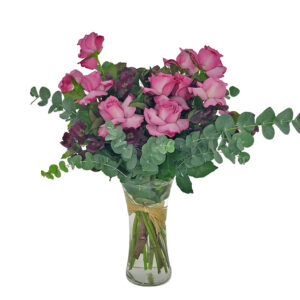 purple-roses-in-table-vase