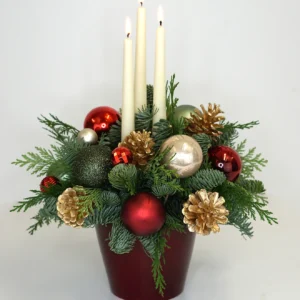 Christmas red pot Decor